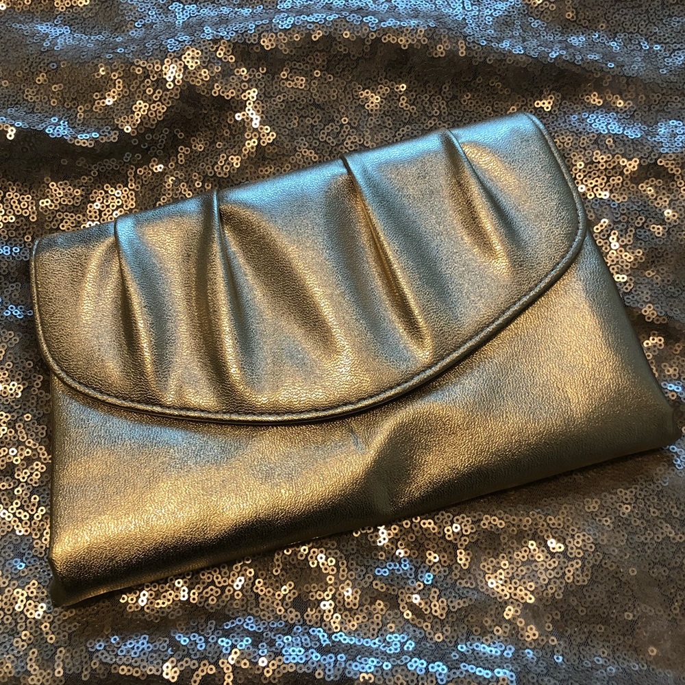 Gold Metallic Clutch